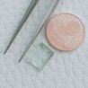 Acquamarina Forma Rettangolo Sfaccettato A Mano Gemma Sciolta 10X6X4mm 2,15 Carati 1pz