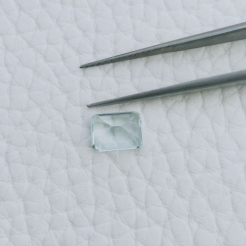 Acquamarina Forma Ottogonale Sfaccettato A Mano Gemma Sciolta 7,50X5,50X4mm 1,60 Carati 1pz