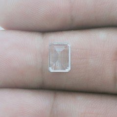 Gemma Sciolta di Acquamarina, Taglio Ottagono Sfaccettato a Mano, 7,50x5,50x4 mm, 1,60 ct