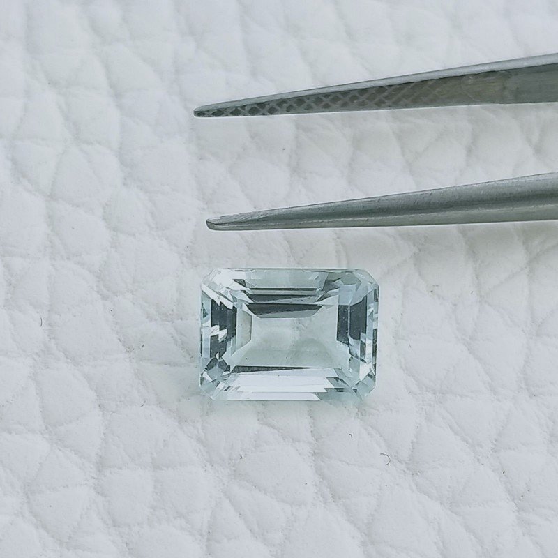Acquamarina Forma Ottogonale Sfaccettato A Mano Gemma Sciolta 7,50X5,50X4mm 1,60 Carati 1pz