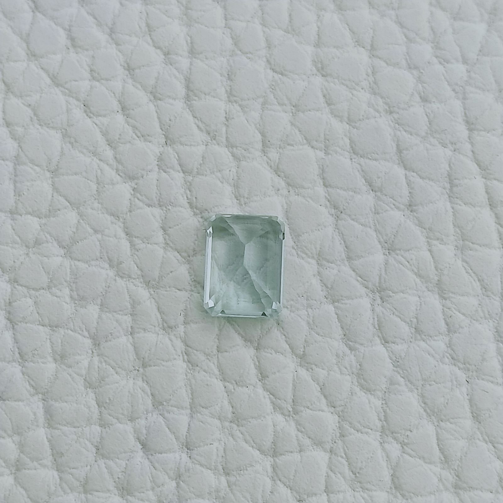 Acquamarina Forma Ottogonale Sfaccettato A Mano Gemma Sciolta 7,50X5,50X4mm 1,60 Carati 1pz