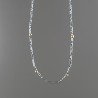 Collana Girocollo Con Ematite Naturale Forma Esagonale Sfaccettato E Chiusura In Argento 925-Rodiato