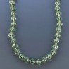 Collana Girocollo Con Cristallo Verde A Mano,Distanziatore E Chiusura In Ottone 1pz