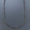 Collana A Nodo Orafo Dorato Pietre Dure Con Labradorite Madagascar Rondelle Liscio 7-8mm Annodato A Mano