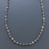Collana A Nodo Orafo Dorato Pietre Dure Con Labradorite Madagascar Rondelle Liscio 5-6mm Annodato A Mano