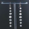 Orecchini In Argento 925 Gradazione A Nodo Orafo Oro Rosa Con Pietra Di Luna (Adularia) Rondelle Sfaccettato A Mano
