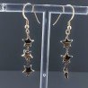 Orecchini A Nodo Orafo Dorato Con Ematite Dorato Forma Stella A Mano