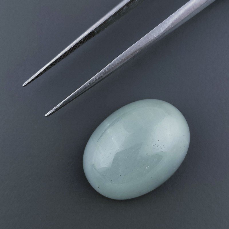 Acquamarina Forma Ovale Cabochon Fatto A Mano 20X14X8mm 18,10 Carati 1pz