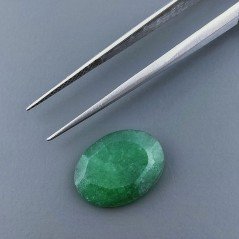 Giada Verde Forma Ovale Sfaccettato A Mano Gemma Sciolta 16X11X3mm 6,55 Carati 1pz