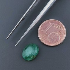 Giada Verde Forma Ovale Sfaccettato A Mano Gemma Sciolta 10X8X3mm 2,35 Carati 1pz