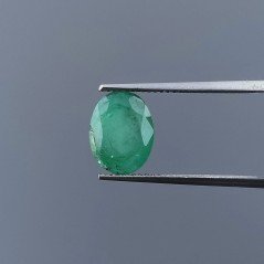 Giada Verde Forma Ovale Sfaccettato A Mano Gemma Sciolta 10X8X3mm 2,35 Carati 1pz