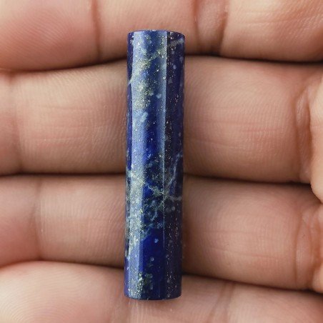 Lapis Lazuli Forma Cilindro Cabochon Fatto A Mano 40X9mm 38,50 Carati 1pz