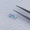 Acquamarina Taglio Smeraldo Ottagono Sfaccettato A Mano Gemma Sciolta 8X4X2mm 0,65 Carati 1pz