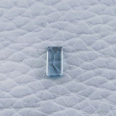 Acquamarina Taglio Smeraldo Ottagono Sfaccettato A Mano Gemma Sciolta 8X4X2mm 0,65 Carati 1pz