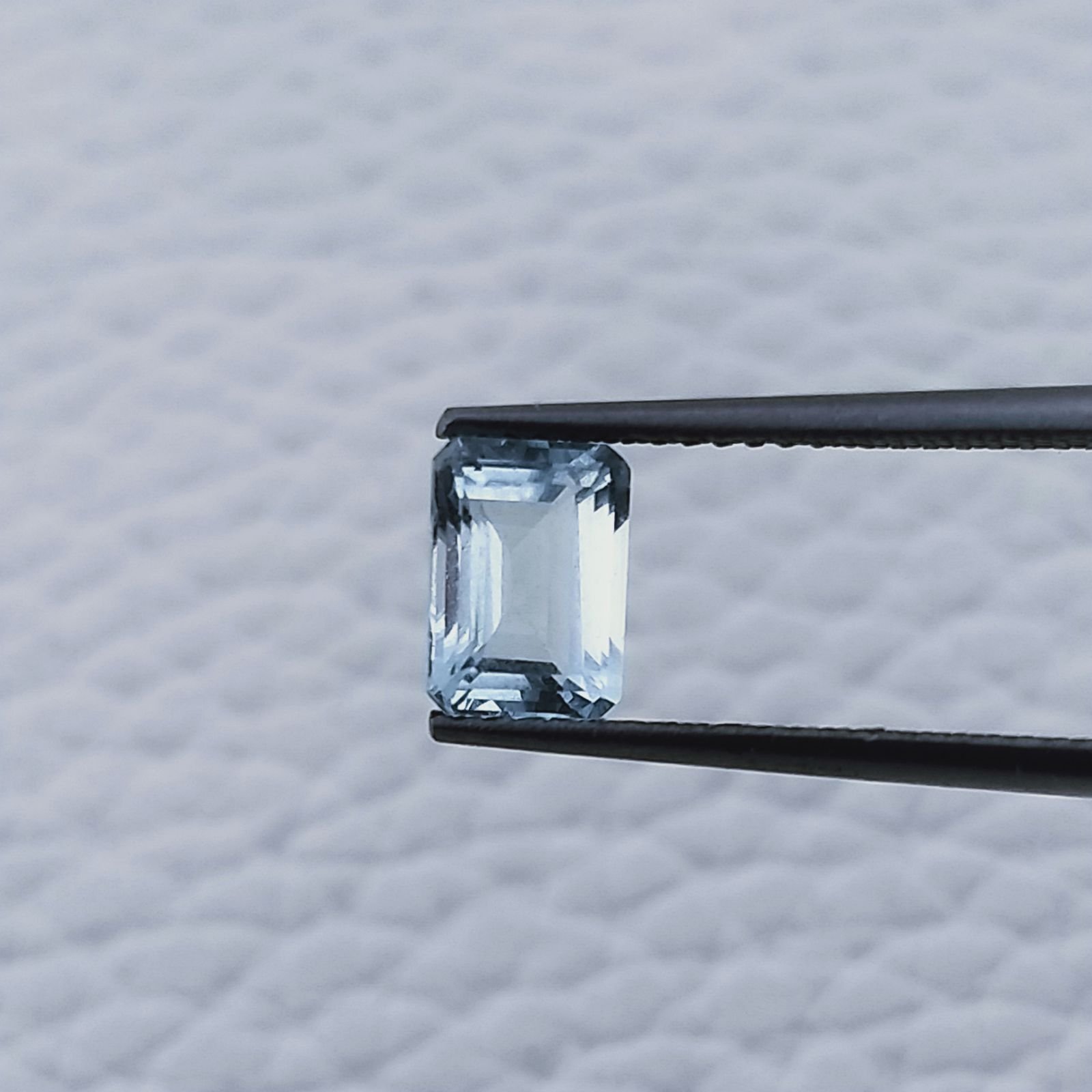 Acquamarina Taglio Smeraldo Ottagono Sfaccettato A Mano Gemma Sciolta 6X5X3mm 1,00 Carati 1pz