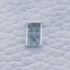 Gemma Sciolta di Acquamarina, Taglio Ottagono Sfaccettato a Mano, 9x6x4 mm, 2,10 ct