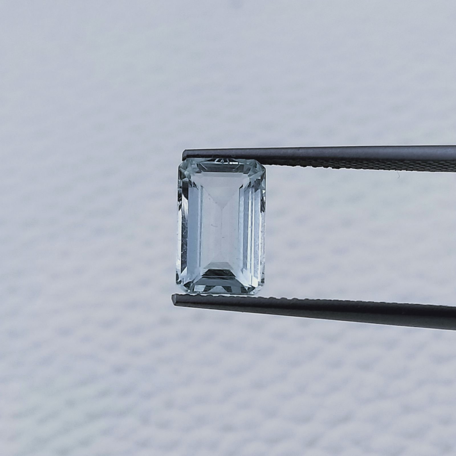 Acquamarina Forma Ottogonale Sfaccettato A Mano Gemma Sciolta 9X6X4mm 2,10 Carati 1pz