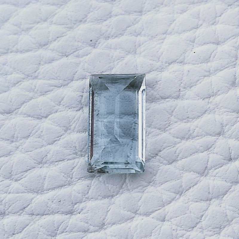 Acquamarina Forma Baguette Sfaccettato A Mano Gemma Sciolta 12X6X4mm 2,95 Carati 1pz
