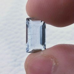Acquamarina Forma Baguette Sfaccettato A Mano Gemma Sciolta 12X6X4mm 2,95 Carati 1pz