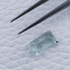 Acquamarina Forma Baguette Sfaccettato A Mano Gemma Sciolta 11X6X3-4mm 2,30 Carati 1pz