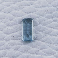 Acquamarina Taglio Smeraldo Ottagono Sfaccettato A Mano Gemma Sciolta 9X4X3mm 0,90 Carati 1pz