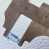 Acquamarina Taglio Smeraldo Ottagono Sfaccettato A Mano Gemma Sciolta 9X4X3mm 0,90 Carati 1pz