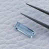 Acquamarina Forma Baguette Sfaccettato A Mano Gemma Sciolta 12X4X2mm 1,20 Carati 1pz
