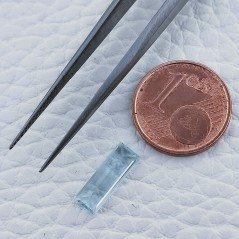 Acquamarina Forma Baguette Sfaccettato A Mano Gemma Sciolta 12X4X2mm 1,20 Carati 1pz Acquamarina Forma Baguette Sfaccettato A Mano Gemma Sciolta 12X4X2mm 1,20 Carati 1pz