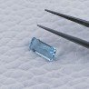 Acquamarina Taglio Smeraldo Ottagono Sfaccettato A Mano Gemma Sciolta 10X5X3mm 1,55 Carati 1pz