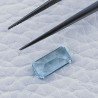 Acquamarina Taglio Smeraldo Ottagono Sfaccettato A Mano Gemma Sciolta 10X5X3mm 1,55 Carati 1pz