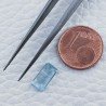 Acquamarina Taglio Smeraldo Ottagono Sfaccettato A Mano Gemma Sciolta 10X5X3mm 1,55 Carati 1pz