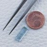 Acquamarina Forma Baguette Sfaccettato A Mano Gemma Sciolta 13X5X3mm 2,00 Carati 1pz