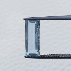 Acquamarina Forma Baguette Sfaccettato A Mano Gemma Sciolta 13X5X3mm 2,00 Carati 1pz