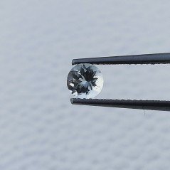 Gemma Sciolta di Acquamarina, Taglio Tondo Sfaccettato a Mano, 5x2-3 mm, 0,50 ct