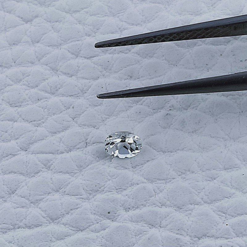 Acquamarina Forma Ovale Sfaccettato A Mano Gemma Sciolta 4X3X2mm 0,15 Carati 1pz