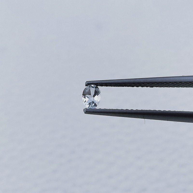 Acquamarina Forma Ovale Sfaccettato A Mano Gemma Sciolta 4X3X2mm 0,15 Carati 1pz