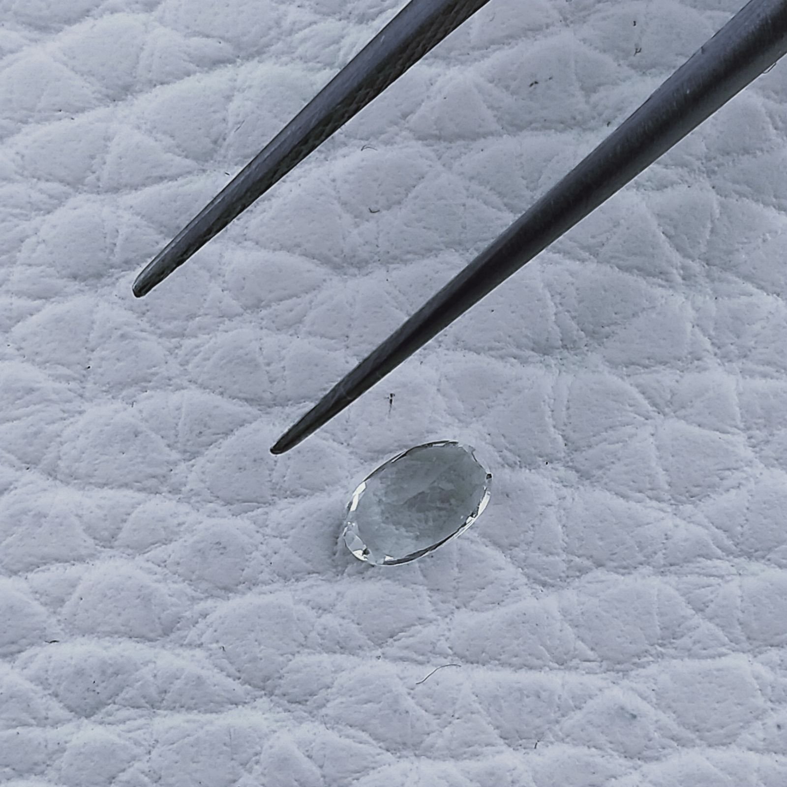 Acquamarina Forma Ovale Sfaccettato A Mano Gemma Sciolta 5X3X2mm 0,20 Carati 1pz
