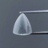 Occhio Di Gatto Grigia Idrotermale Forma Forma Punta Di Proiettile Cabochon Fatto A Mano 12X11mm 8,90 Carati 1pz