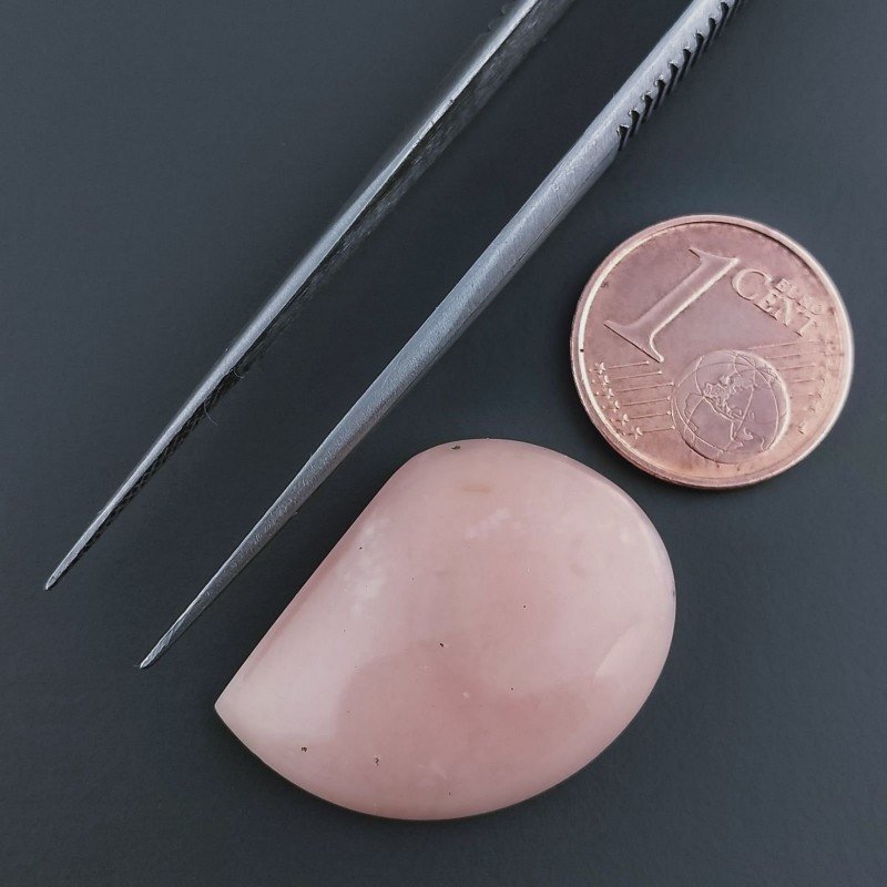Opale Rosa Forma Fantasia Cabochon Fatto A Mano 25X19X6mm 19,05 Carati 1pz