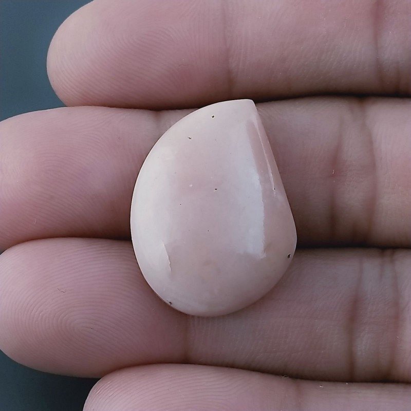 Opale Rosa Forma Fantasia Cabochon Fatto A Mano 25X19X6mm 19,05 Carati 1pz