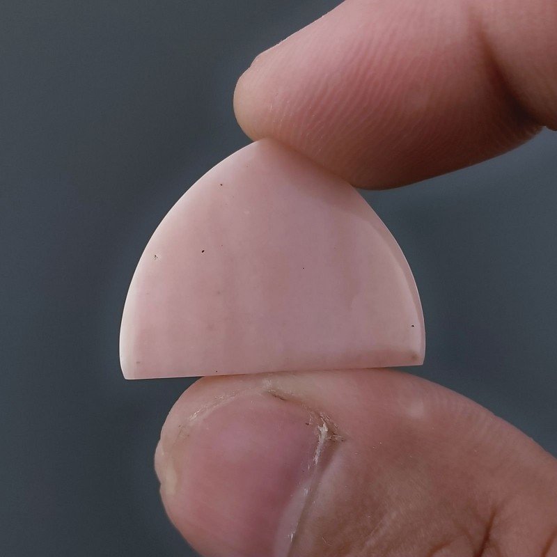 Opale Rosa Forma Fantasia Cabochon Fatto A Mano 24X19X3mm 12,60 Carati 1pz
