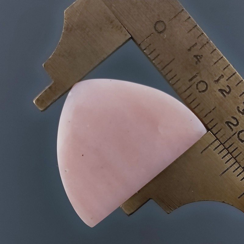 Opale Rosa Forma Fantasia Cabochon Fatto A Mano 24X19X3mm 12,60 Carati 1pz