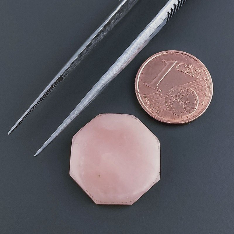 Opale Rosa Forma Ottogonale Cabochon Fatto A Mano17X4mm 9,30 Carati 1pz