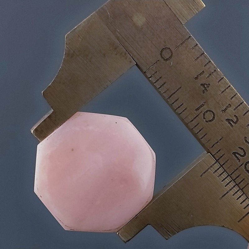 Opale Rosa Forma Ottogonale Cabochon Fatto A Mano17X4mm 9,30 Carati 1pz