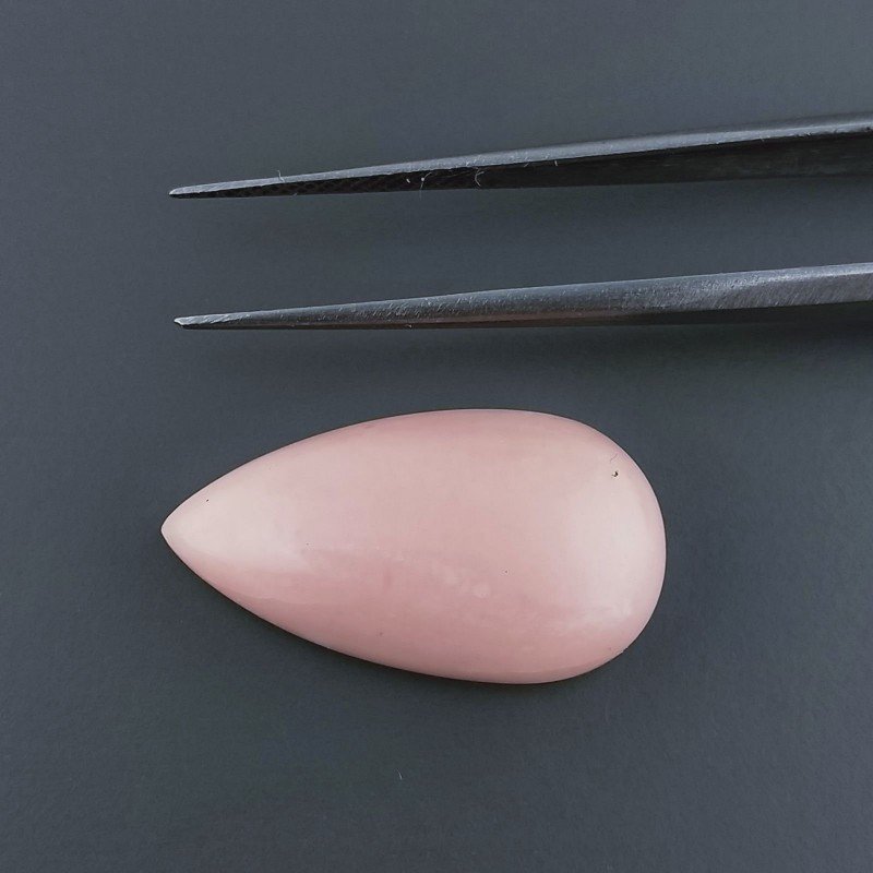 Opale Rosa Forma Goccia Cabochon Fatto A Mano 24X13X7mm 13,40 Carati 1pz