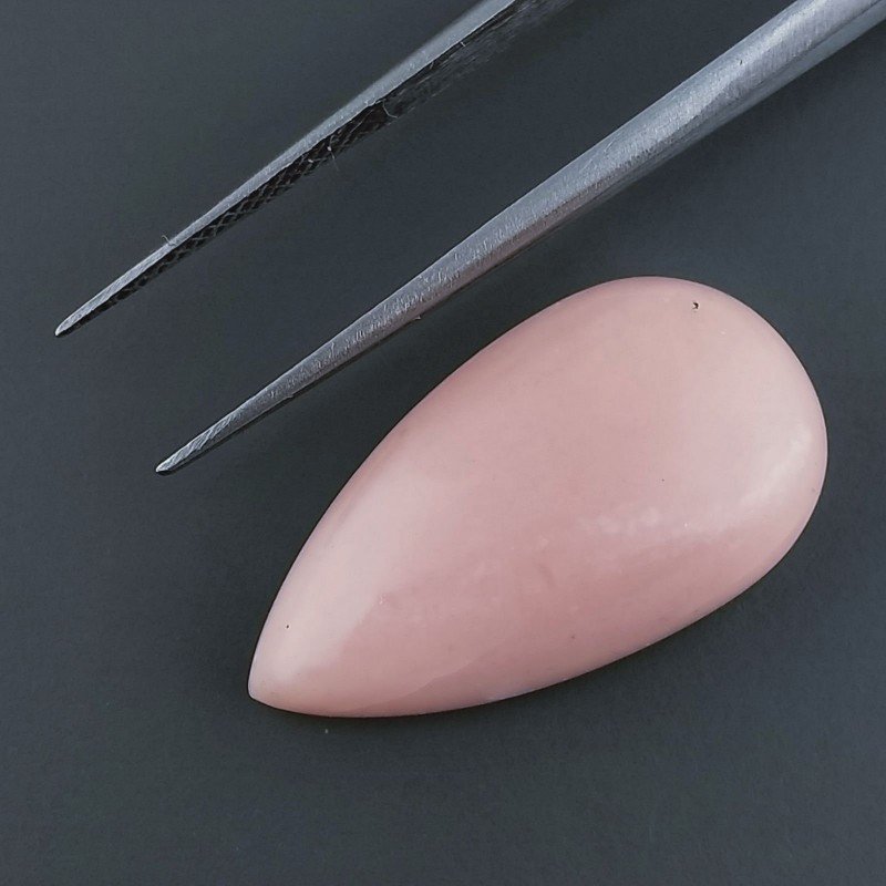 Opale Rosa Forma Goccia Cabochon Fatto A Mano 24X13X7mm 13,40 Carati 1pz