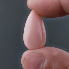 Opale Rosa Forma Goccia Cabochon Fatto A Mano 24X13X7mm 13,40 Carati 1pz