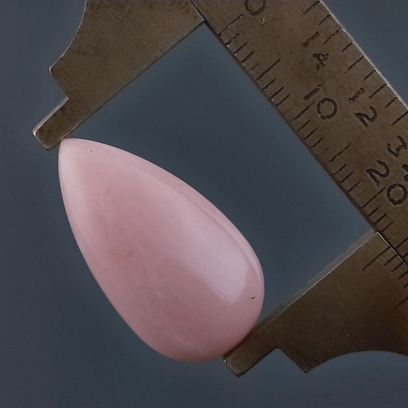 Opale Rosa Forma Goccia Cabochon Fatto A Mano 24X13X7mm 13,40 Carati 1pz