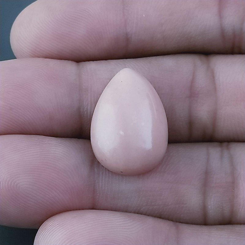 Opale Rosa Forma Goccia Cabochon Fatto A Mano 20X14X6-7mm 12,25 Carati 1pz