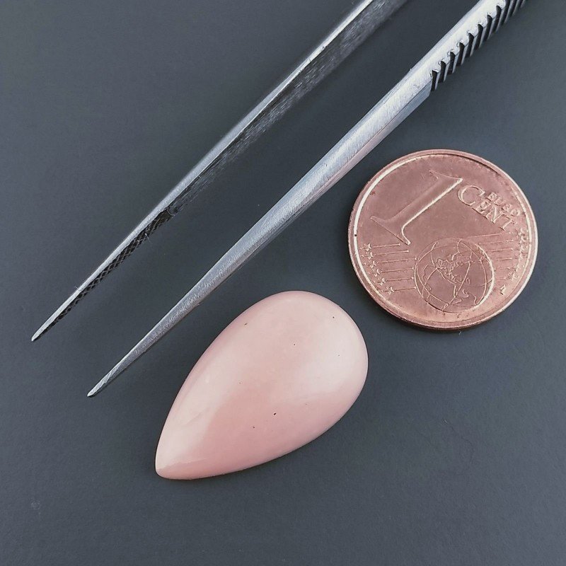Opale Rosa Forma Goccia Cabochon Fatto A Mano 20X12X6-7mm 8,95 Carati 1pz